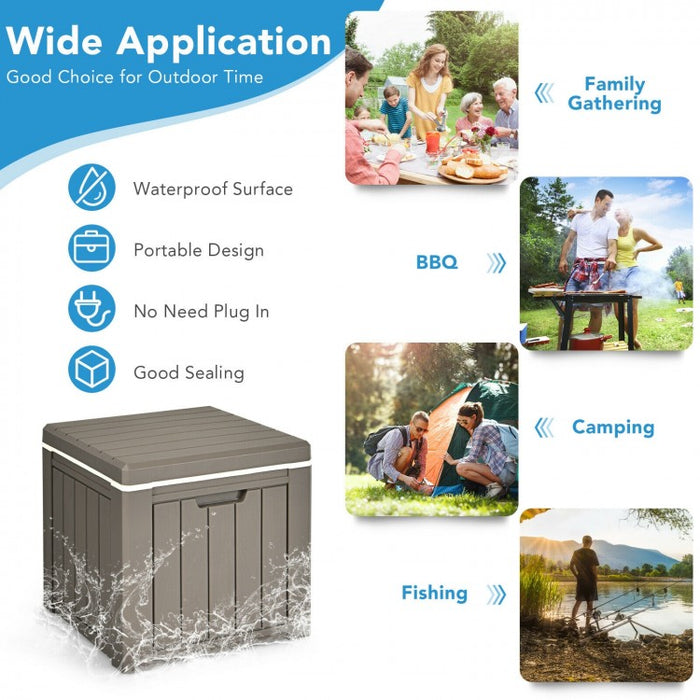 Portable 10-Gallon Cooler for Outdoor Camping and Backyard Use