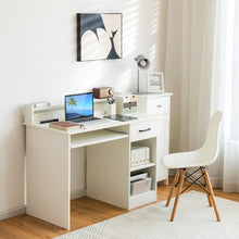 Load image into Gallery viewer, Multifunctional Office Computer Desk with Keyboard Tray

