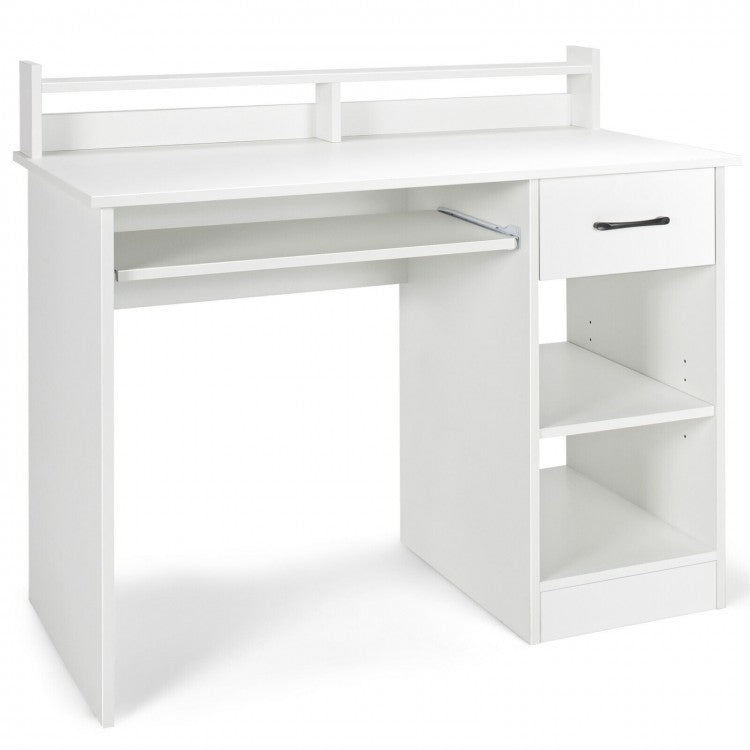 Multifunctional Office Computer Desk with Keyboard Tray