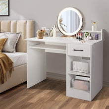 Load image into Gallery viewer, Multifunctional Office Computer Desk with Keyboard Tray
