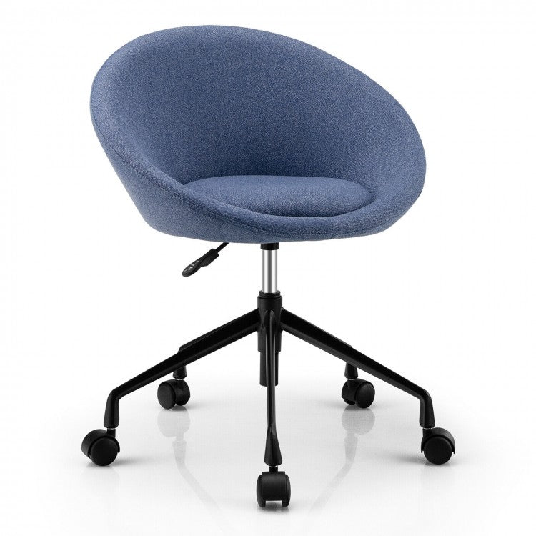 Costway Adjustable Swivel Accent Chairs with Round Back - Suitable for Restaurant, Bar, and Cafe