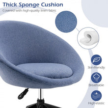 Load image into Gallery viewer, Costway Adjustable Swivel Accent Chairs with Round Back - Suitable for Restaurant, Bar, and Cafe
