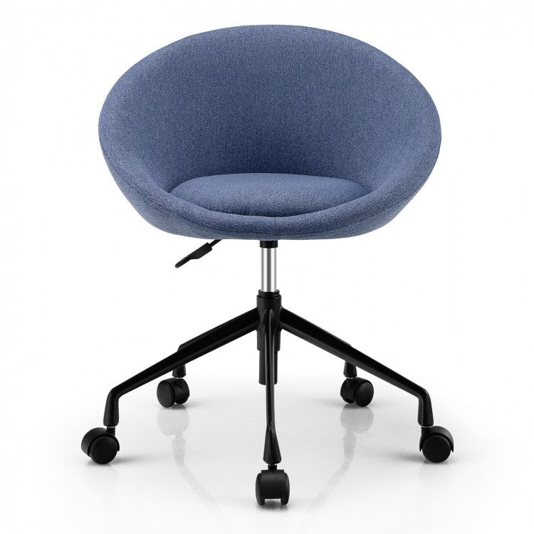Costway Adjustable Swivel Accent Chairs with Round Back - Suitable for Restaurant, Bar, and Cafe