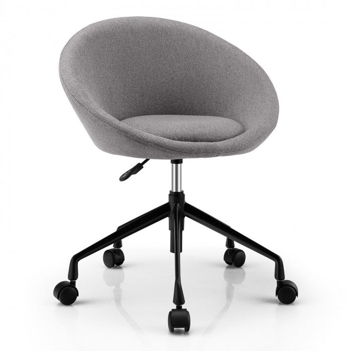 Costway Adjustable Swivel Accent Chairs with Round Back - Suitable for Restaurant, Bar, and Cafe