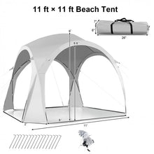 Charger l&#39;image dans la galerie, 11 x 11 Ft White Portable Outdoor Patio Sun Shade Canopy Tent
