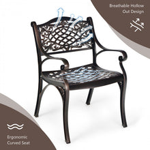 Charger l&#39;image dans la galerie, Outdoor Patio Garden Aluminum Armchair Set - Curved Seat Design, 2-Piece with Armrests
