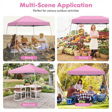 Charger l&#39;image dans la galerie, Costway 10x10 ft Pop-Up Canopy Tent with Carry Bag - Suitable for Camping, Parties, and Backyard

