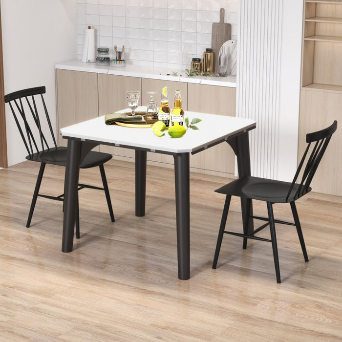 Modern Minimalist Black Stylish Dining Chairs - 2-Piece Set
