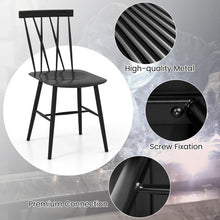 Charger l&#39;image dans la galerie, Modern Minimalist Black Stylish Dining Chairs - 2-Piece Set
