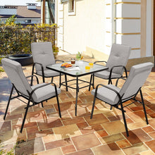Charger l&#39;image dans la galerie, Patio Garden Modern Minimalist Gray Dining Chairs, Set of 4
