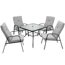 Charger l&#39;image dans la galerie, Patio Garden Modern Minimalist Gray Dining Chairs, Set of 4
