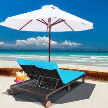 Load image into Gallery viewer, Outdoor 2-Person Adjustable Chaise Lounge Chair for Patio, Pool, or Terrace
