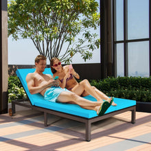 Load image into Gallery viewer, Outdoor 2-Person Adjustable Chaise Lounge Chair for Patio, Pool, or Terrace
