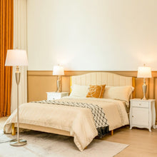 Load image into Gallery viewer, Costway Modern Side Table Lamp and Floor Lamp Set of 3 - Suitable for Bedroom, Study, and Office
