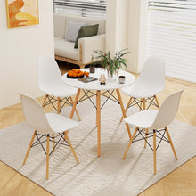Charger l&#39;image dans la galerie, Costway Modern Minimalist White Round Wooden Dining Table - Suitable for Restaurant and Cafe
