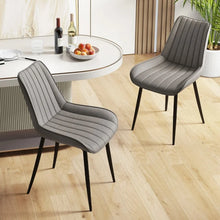 Load image into Gallery viewer, Mid-Century Modern Dining Chairs Set - 2-Piece Set with Cushioned Seats - Suitable for Kitchen and Dining Room
