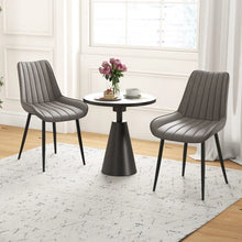 Load image into Gallery viewer, Mid-Century Modern Dining Chairs Set - 2-Piece Set with Cushioned Seats - Suitable for Kitchen and Dining Room
