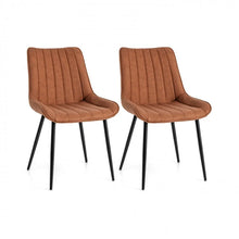 Load image into Gallery viewer, Mid-Century Modern Dining Chairs Set - 2-Piece Set with Cushioned Seats - Suitable for Kitchen and Dining Room
