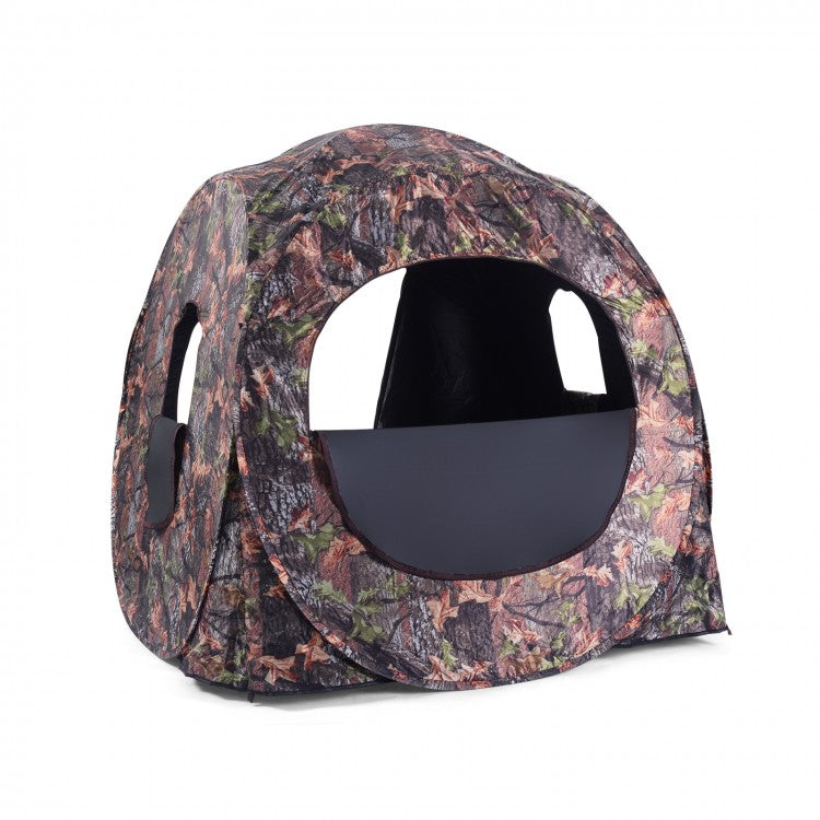 Outdoor Hiking Camping Portable Pop-Up Camouflage Tent - Accommodates Up to 3 People