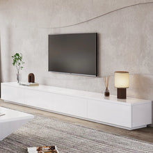 Load image into Gallery viewer, Modern Minimalist TV Stand Entertainment Center with 4 Storage Drawers
