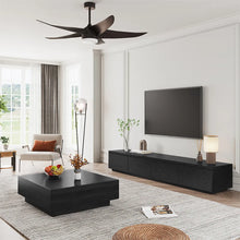 Load image into Gallery viewer, Modern Minimalist TV Stand Entertainment Center with 4 Storage Drawers
