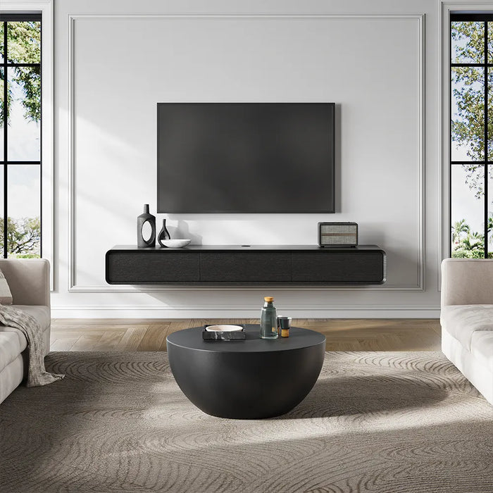 Modern Minimalist Living Room TV Stand - Wall-Mounted and Floor-Standing Options