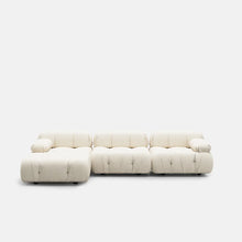 Load image into Gallery viewer, Modern Velvet Sectional Sofa with Convertible Chaise - Suitable for Living Room and Showroom
