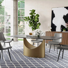 Load image into Gallery viewer, Expandable Modern Rectangular Dining Table with U-Shaped Base - Suitable for Dining Rooms
