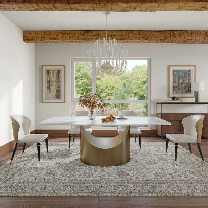 Modern Minimalist Dining Chairs with Foam Cushions - Comfortable Seating for Dining Room