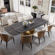 Load image into Gallery viewer, Expandable Modern Rectangular Dining Table with U-Shaped Base - Suitable for Dining Rooms
