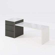 Load image into Gallery viewer, Modern Minimalist Extendable Kitchen Island with Storage Cabinet - Seats Up to 6 People
