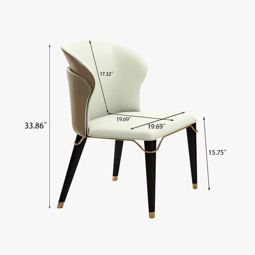 Modern Minimalist Dining Chairs with Foam Cushions - Comfortable Seating for Dining Room