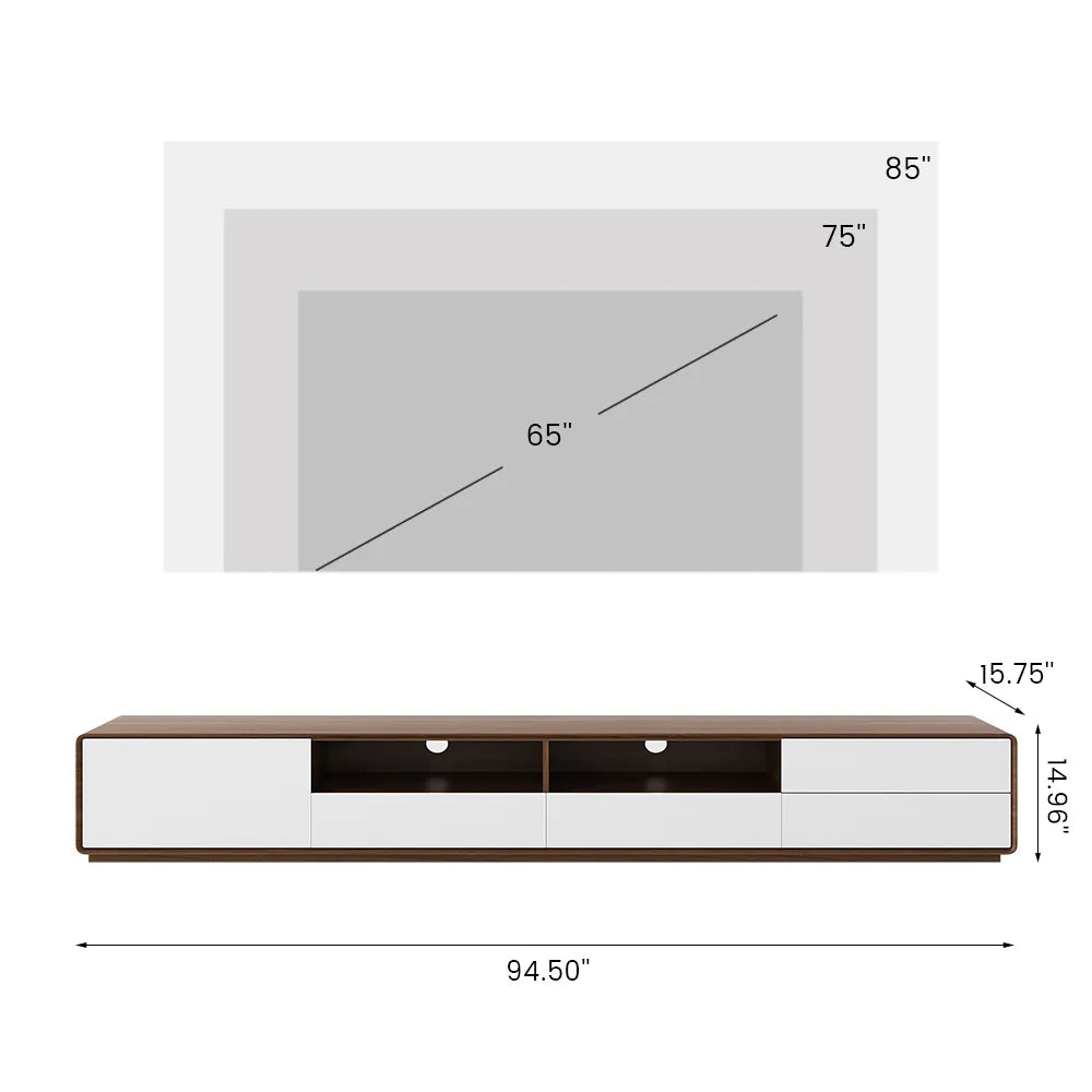Modern Minimalist TV Stand Floor Cabinet Entertainment Center - Suitable for Living Room