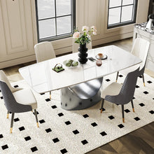 Load image into Gallery viewer, Expandable Modern Rectangular Dining Table with U-Shaped Base - Suitable for Dining Rooms
