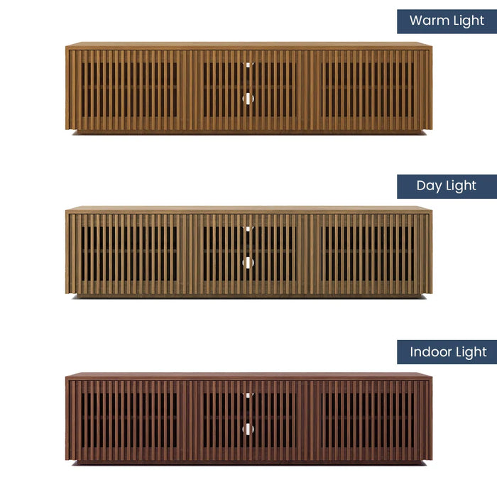 Modern Minimalist Solid Wood TV Stand - Floor Cabinet Entertainment Center Suitable for Living Room