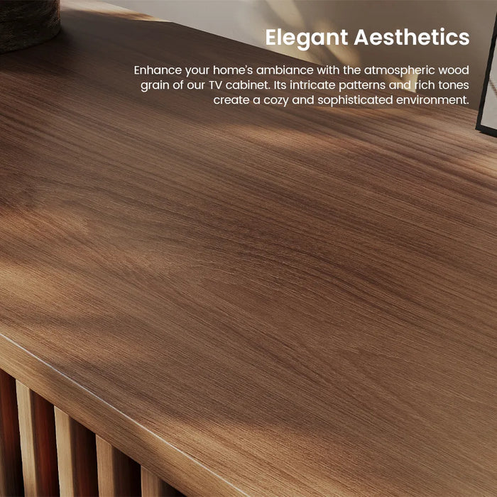 Modern Minimalist Solid Wood TV Stand - Floor Cabinet Entertainment Center Suitable for Living Room
