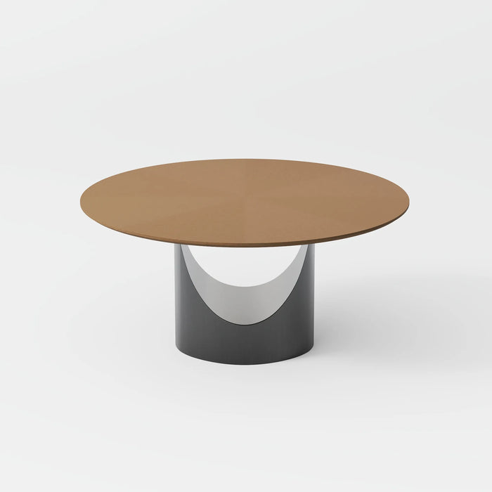 Modern Minimalist Round Dining Table with U-Shaped Base - Seats Up to 6 People, Suitable for Restaurant and Hotel