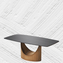 Load image into Gallery viewer, Expandable Modern Rectangular Dining Table with U-Shaped Base - Suitable for Dining Rooms

