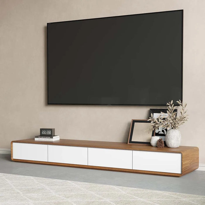 Modern Minimalist Living Room TV Stand - Wall-Mounted and Floor-Standing Options