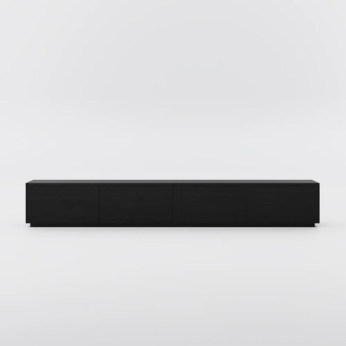 Modern Minimalist TV Stand Entertainment Center with 4 Storage Drawers