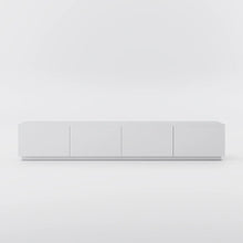 Load image into Gallery viewer, Modern Minimalist TV Stand Entertainment Center with 4 Storage Drawers
