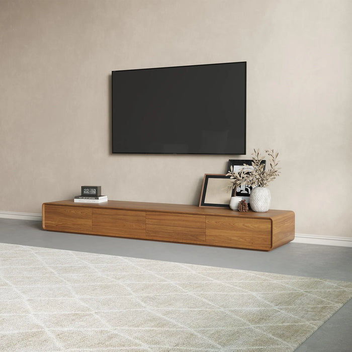 Modern Minimalist Living Room TV Stand - Wall-Mounted and Floor-Standing Options
