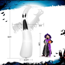Load image into Gallery viewer, Halloween Inflatable Ghost with Built-in LED Lights and Blower - Suitable for Halloween Decorations
