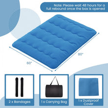 Load image into Gallery viewer, Blue Portable Foldable Futon Mattress

