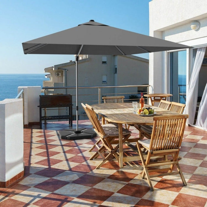 10 Ft Outdoor Patio Umbrella Canopy, 360° Rotation, Weather-Resistant