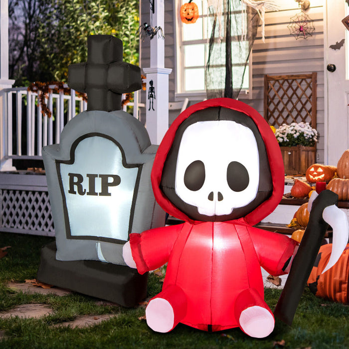 Halloween Inflatable Ghost Tombstone - Suitable for Halloween Party Decorations