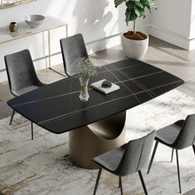Load image into Gallery viewer, Expandable Modern Rectangular Dining Table with U-Shaped Base - Suitable for Dining Rooms
