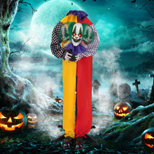 Charger l&#39;image dans la galerie, Halloween Electronic Clown with Pre-recorded Phrases and LED Eyes - Suitable for Scary Parties and Haunted Houses
