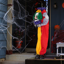Charger l&#39;image dans la galerie, Halloween Electronic Clown with Pre-recorded Phrases and LED Eyes - Suitable for Scary Parties and Haunted Houses

