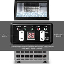 Load image into Gallery viewer, Built-In Stainless Steel Commercial 110Lbs/24H Ice Maker Portable Ice Machine
